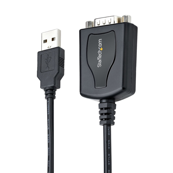 EAN 0065030894593 - StarTech.com 1P3FPC-USB-SERIAL cambiador de género para cable DB-9 USB Type-A (4 pin) USB 2.0 Negro imagen 2