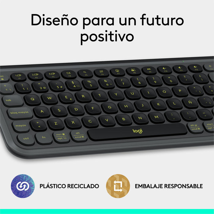 EAN 5099206127562 - Logitech 920-013068 teclado Universal Bluetooth QWERTY Español Grafito imagen 11