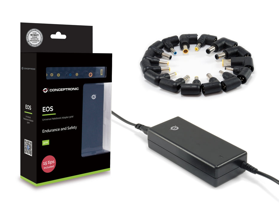 EAN 4015867226391 - Conceptronic CNB90T15 adaptador e inversor de corriente Interior 90 W Negro imagen 6