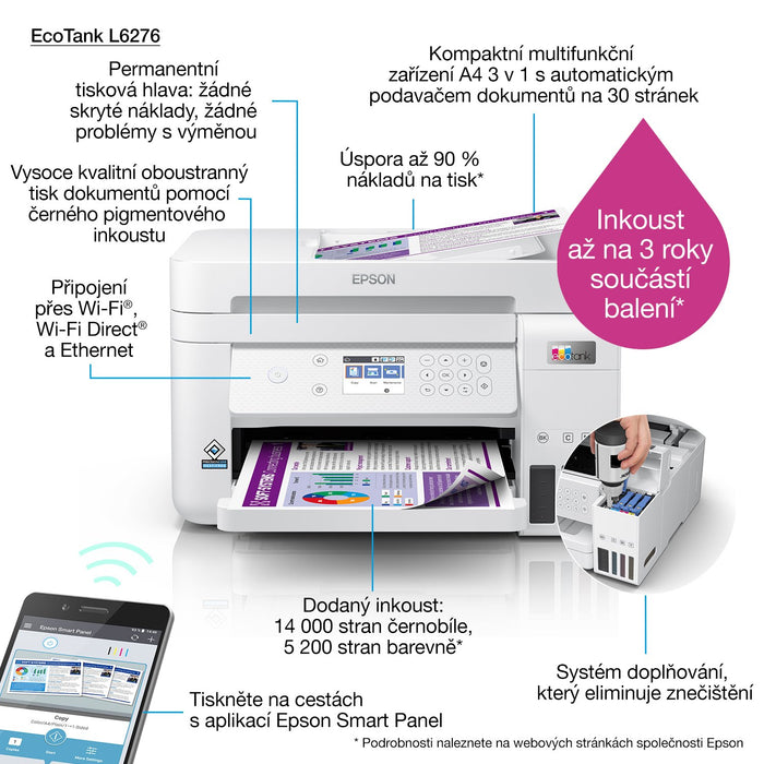 EAN 8715946689739 - Epson EcoTank L6276 Inyección de tinta A4 4800 x 1200 DPI 33 ppm Wifi imagen 25