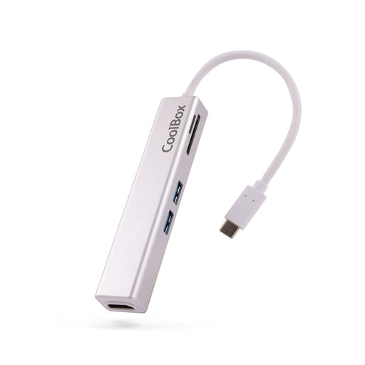 EAN 8436556142468 - CoolBox miniDock USB-C Lite Alámbrico USB 3.2 Gen 1 (3.1 Gen 1) Type-C Blanco imagen 1