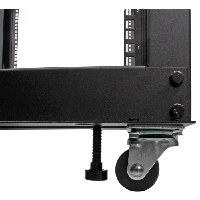 EAN 0065030858502 - StarTech.com 4POSTRACK12U armario rack Rack o bastidor independiente Negro imagen 2