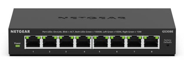 EAN 0606449170061 - NETGEAR GS308E Gestionado L2/L3 Gigabit Ethernet (10/100/1000) Negro imagen 3