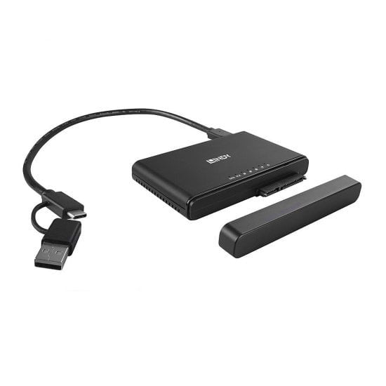 EAN 4002888433594 - Lindy 43359 base de conexión para disco duro USB 3.2 Gen 2 (3.1 Gen 2) Type-C Negro imagen 1