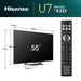 EAN 6942351404325 - Hisense 55U7NQ 139,7 cm (55") 4K Ultra HD Smart TV Wifi Gris 500 cd / m² imagen 2