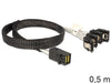 EAN 4043619833924 - DeLOCK 83392 cable Serial Attached SCSI (SAS) 0,5 m Negro, Plata imagen 2