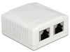 EAN 4043619861972 - DeLOCK 86197 toma de corriente 2 x RJ-45 Blanco imagen 1