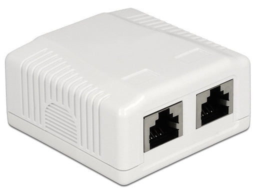 EAN 4043619861972 - DeLOCK 86197 toma de corriente 2 x RJ-45 Blanco imagen 1
