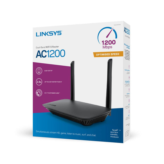 EAN 4260184668588 - Linksys E5400 router inalámbrico Ethernet rápido Doble banda (2,4 GHz / 5 GHz) Negro imagen 10