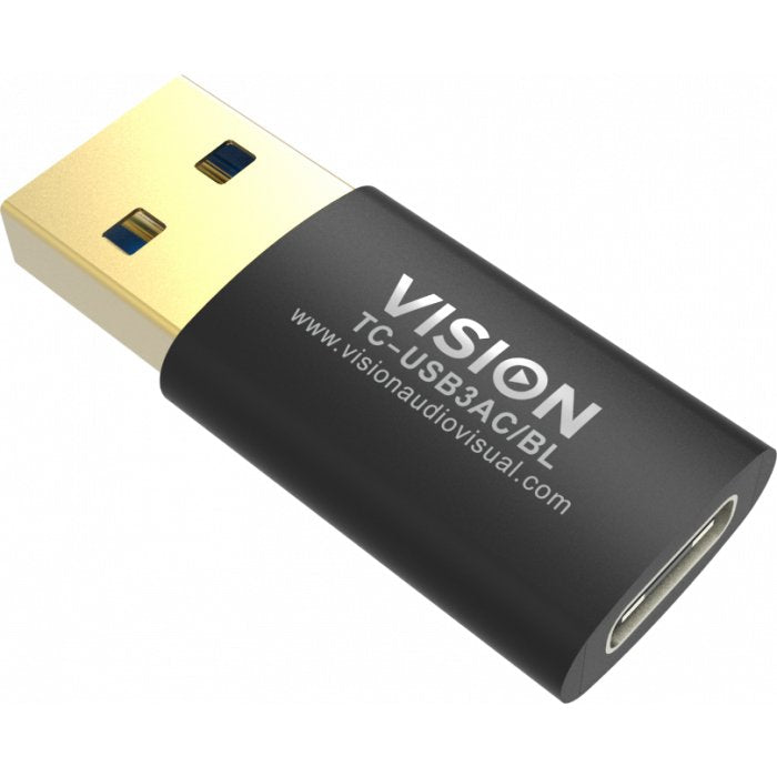 EAN 5535560000009 - Vision TC-USB3AC/BL cambiador de género para cable Negro imagen 3