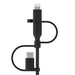 EAN 0745883799640 - Belkin BOOST CHARGE cable USB 1 m USB A USB C/Micro-USB B/Lightning Negro imagen 3