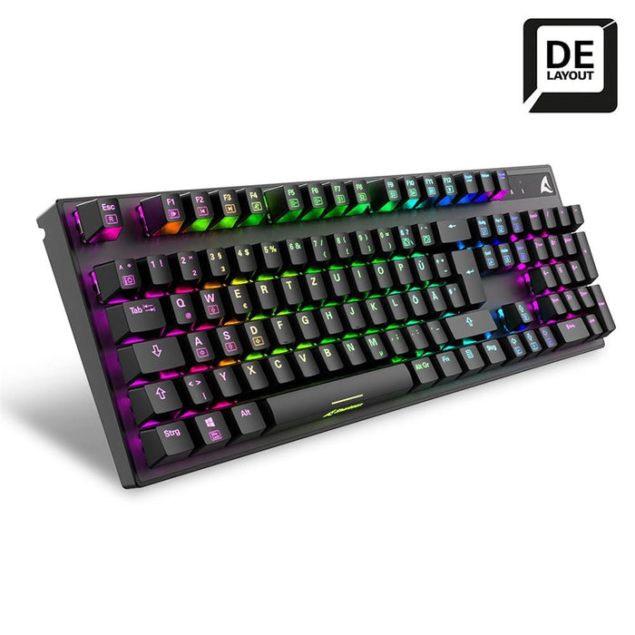 EAN 4044951037766 - Sharkoon SKILLER SGK20 Brown teclado Juego USB QWERTZ Alemán Negro imagen 2
