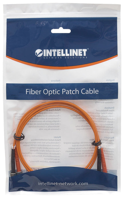 EAN 0766623515757 - Intellinet 1m ST/ST Cable de fibra óptica e InfiniBand Naranja imagen 4