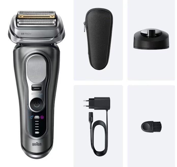 EAN 8700216554237 - Braun Series 9 Pro+ 9615S Máquina de afeitar de láminas Recortadora Negro, Gris imagen 3