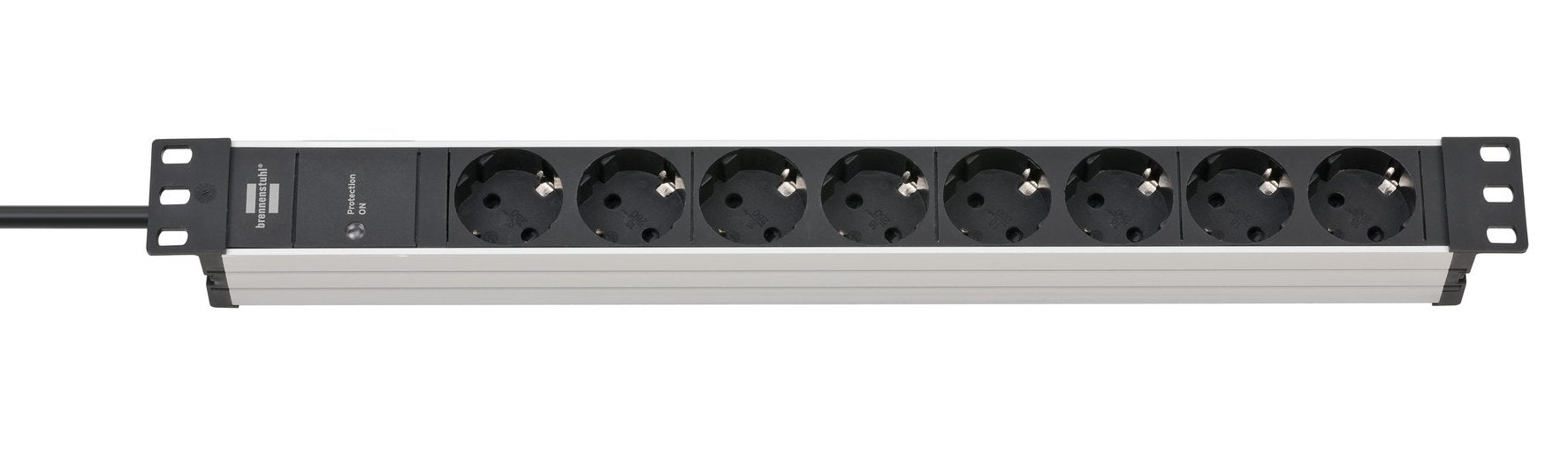 EAN 4007123662715 - Brennenstuhl 1390007308 base múltiple 2 m 8 salidas AC Interior Negro, Plata imagen 1