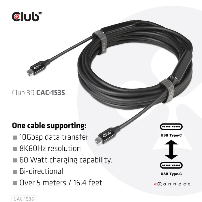 EAN 8719214471699 - CLUB3D CAC-1535 cable USB USB 3.2 Gen 2 (3.1 Gen 2) 5 m USB C Negro imagen 5