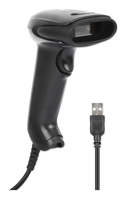 EAN 0766623153997 - Manhattan 153997 lector de código de barras Lector de códigos de barras portátil 1D/2D LED Negro imagen 2