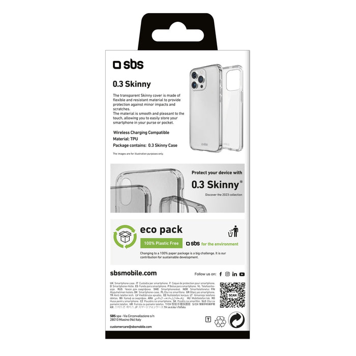 EAN 8018417449420 - SBS TESKINIP1567PT funda para teléfono móvil 17 cm (6.7") Transparente imagen 4