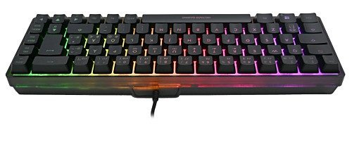 EAN 7333048069023 - Deltaco Gaming GAM-158-DE teclado Juego USB QWERTZ Alemán Negro, Transparente imagen 1