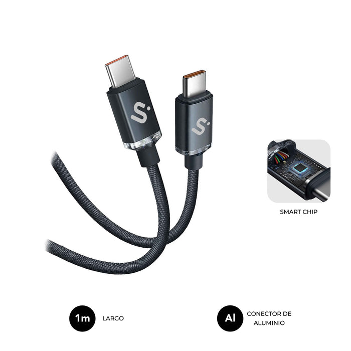 EAN 8436586743536 - SUBBLIM SUBCAB-C06001 cable USB USB 2.0 USB C Negro imagen 1
