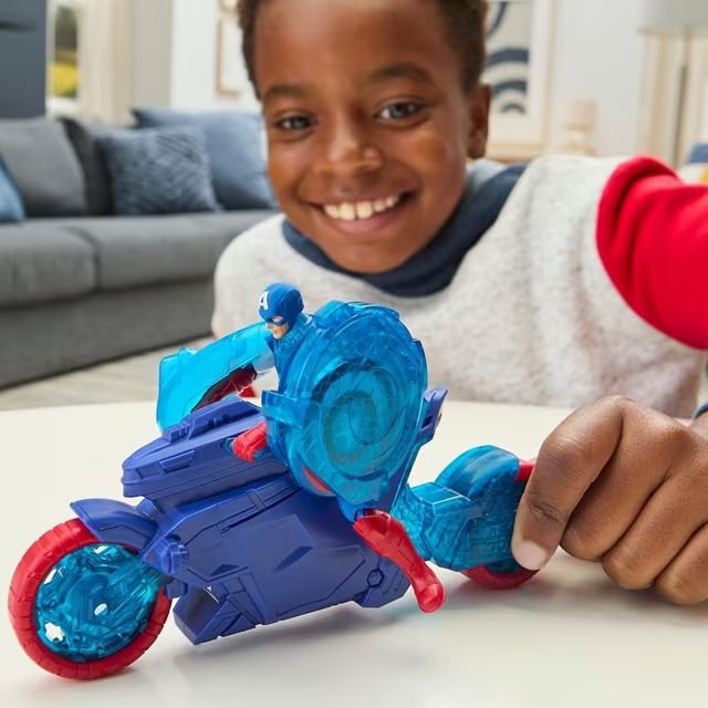 EAN 5010996283887 - Marvel Avengers Epic World of Action Captain America Shield-Shot Cycle imagen 8