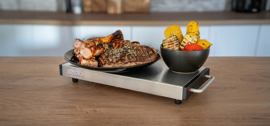 EAN 4011689588457 - Unold Elena calentador de alimentos Negro, Acero inoxidable imagen 5