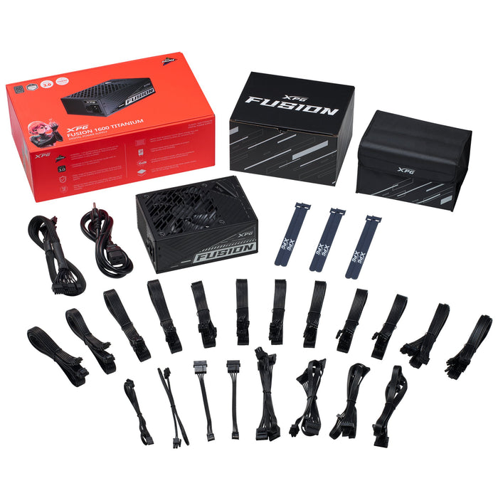 EAN 4711085939586 - XPG FUSION 1600W unidad de fuente de alimentación 20+4 pin ATX ATX Negro imagen 9