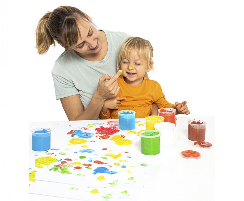 EAN 8412027029148 - Jovi 560/S pintura de dedos lavable Azul, Verde, Rosa, Rojo, Blanco, Amarillo imagen 6