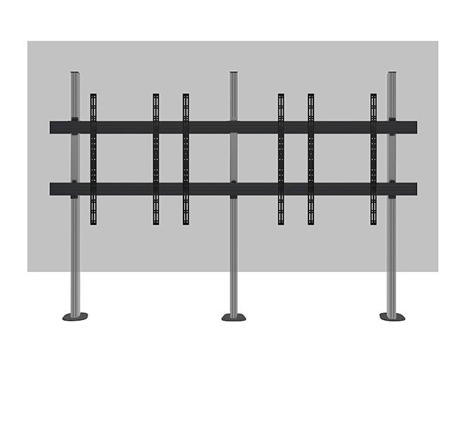 EAN 5019318307508 - B-Tech BT83LG163-B/BS soporte para pantalla de señalización 4,14 m (163") Negro, Plata imagen 1