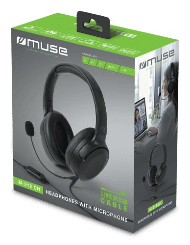 EAN 3700460209865 - Muse M-282 CTV auricular y casco Auriculares Inalámbrico y alámbrico Diadema TV Bluetooth Negro imagen 7