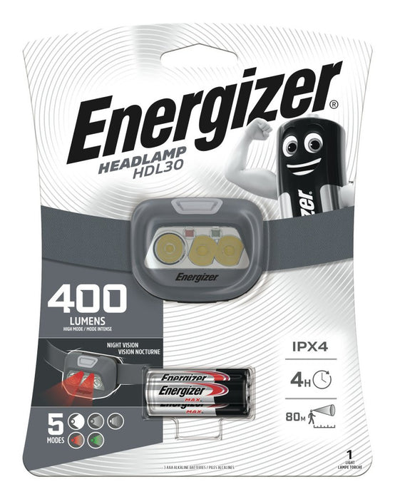 EAN 7638900444292 - Energizer HDL30 Negro Linterna con cinta para cabeza LED imagen 1