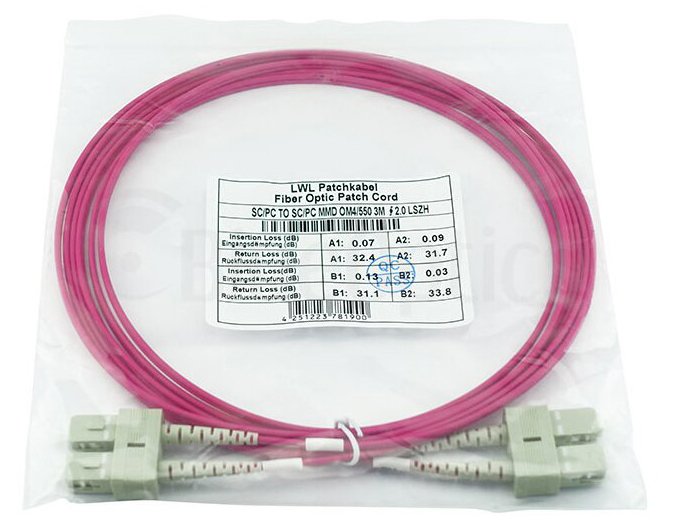 EAN 4063232617787 - BlueOptics SFP3232FU1MK Cable de fibra óptica e InfiniBand 1 m SC Magenta imagen 5