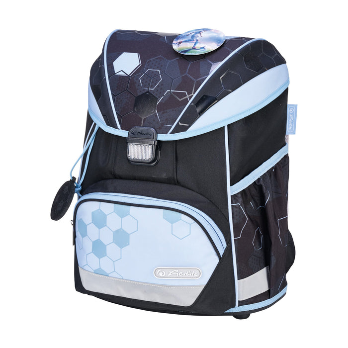 EAN 4008110396460 - Herlitz UltraLight XL Plus Cyber Soccer juego de mochila escolar Niño Poliéster Azul, Azul oscuro imagen 6