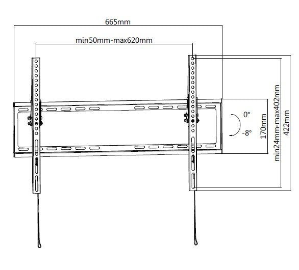 EAN 4015867225431 - Equip 650334 soporte para TV 177,8 cm (70") Negro imagen 7