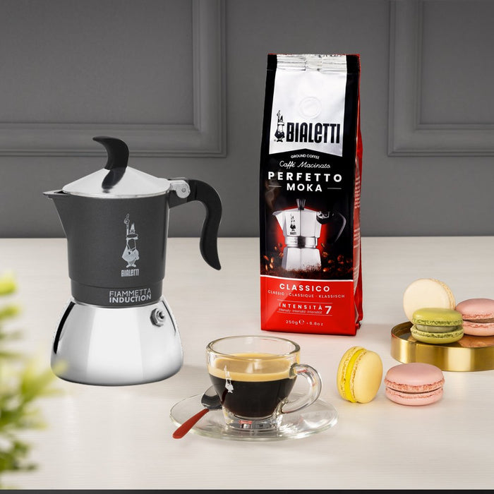 EAN 8006363036924 - Bialetti Fiammetta Induction Cafetera italiana 0,13 L Gris, Plata imagen 2