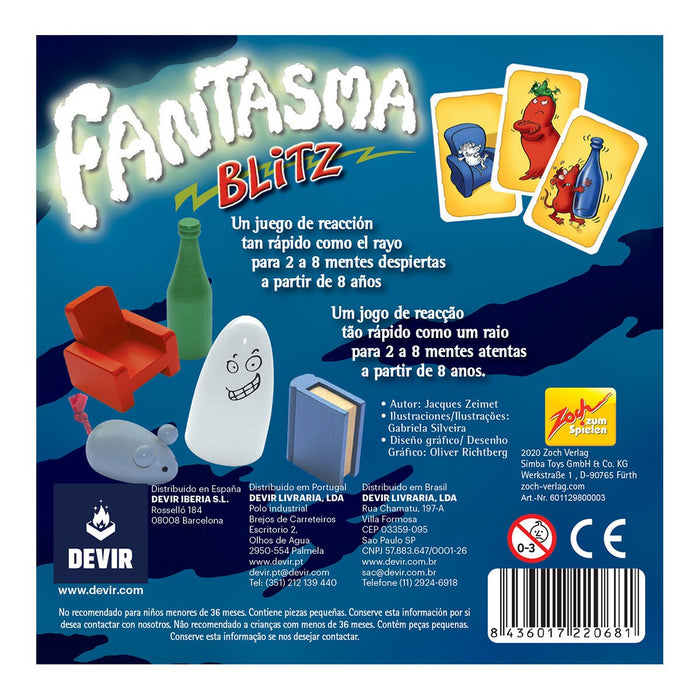 EAN 8436017220681 - Devir Ghost Blitz 15 min Juego De Cartas Dibujo imagen 4