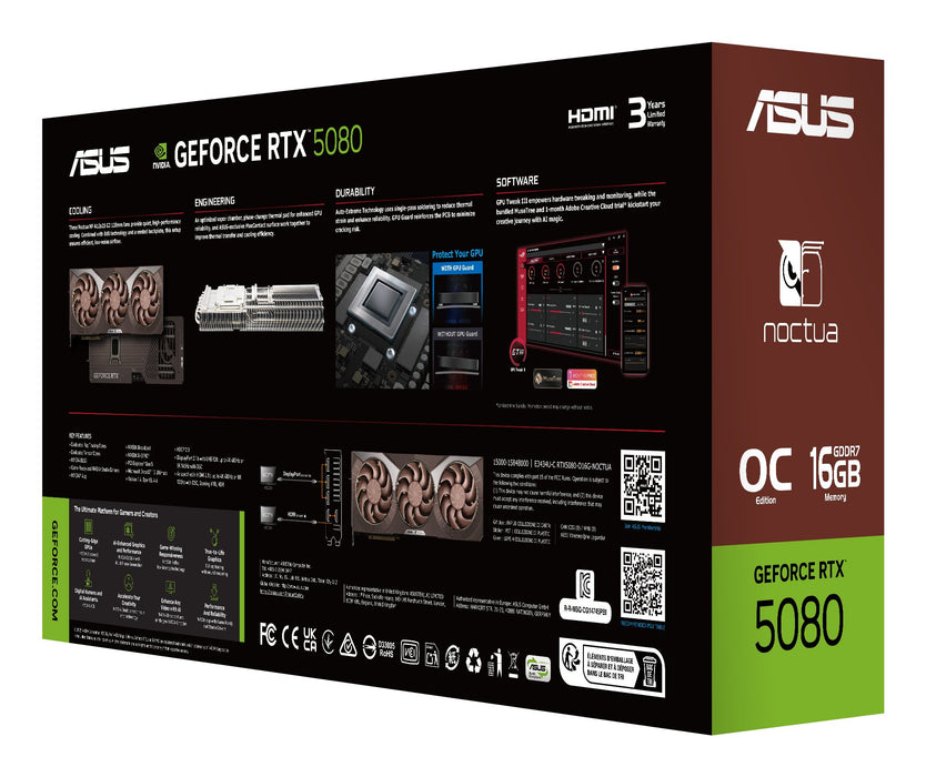 EAN 199291205383 - ASUS RTX5080-O16G-NOCTUA NVIDIA GeForce RTX 5080 16 GB GDDR7 imagen 21