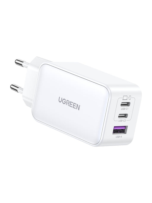 EAN 6941876213344 - Ugreen Nexode USB-A+2*USB-C 65W GaN Tech Fast Charger White Lector de libros electrónicos, Auriculares, A imagen 1