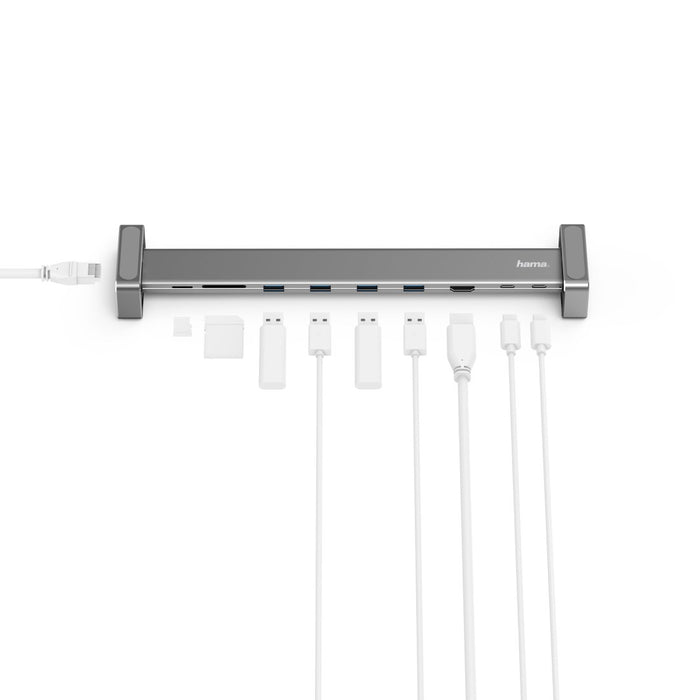 EAN 4047443436757 - Hama 00200103 base para portátil y replicador de puertos USB 3.2 Gen 1 (3.1 Gen 1) Type-C Gris imagen 2