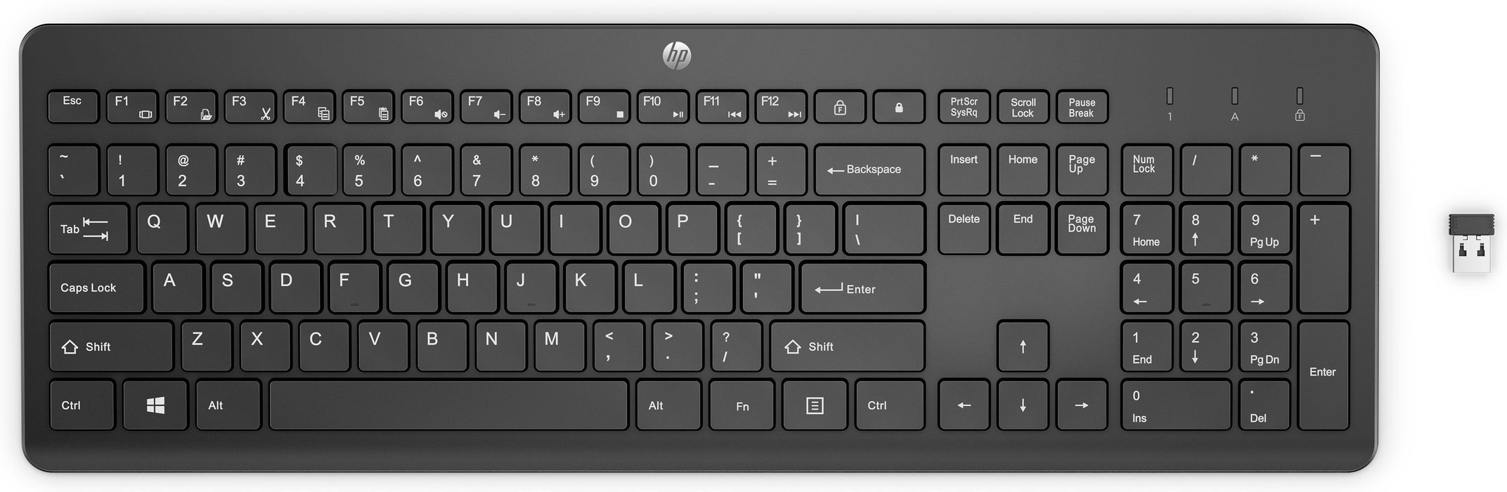 EAN 0195908430049 - HP 230 BLK Wireless Keyboard teclado Universal RF inalámbrico Negro imagen 1