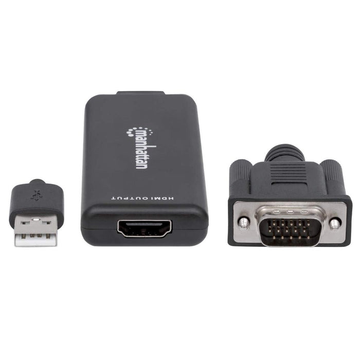EAN 0766623152426 - Manhattan 152426 adaptador de cable de vídeo 1 m USB Type-A + VGA (D-Sub) Negro imagen 2