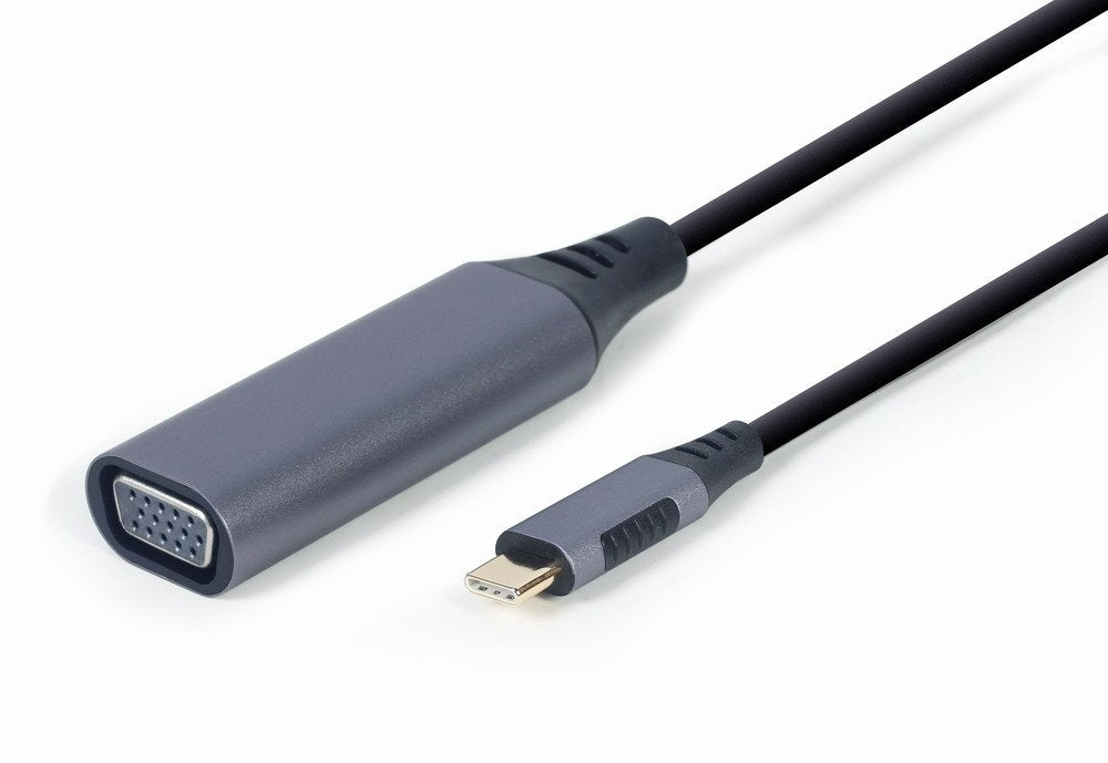 EAN 8716309121378 - Cablexpert A-USB3C-VGA-01 adaptador de cable de vídeo 0,15 m USB Tipo C VGA (D-Sub) Gris imagen 2