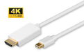 EAN 5704174123033 - Microconnect MDPHDMI1-4K adaptador de cable de vídeo 1 m Mini DisplayPort HDMI tipo A (Estándar) Blanco imagen 1