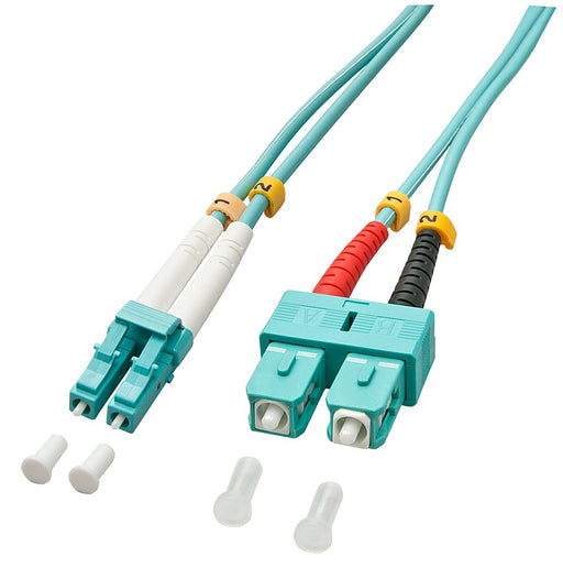EAN 4002888463911 - Lindy 2.0m OM3 LC - SC Duplex Cable de fibra óptica e InfiniBand 2 m Turquesa imagen 1