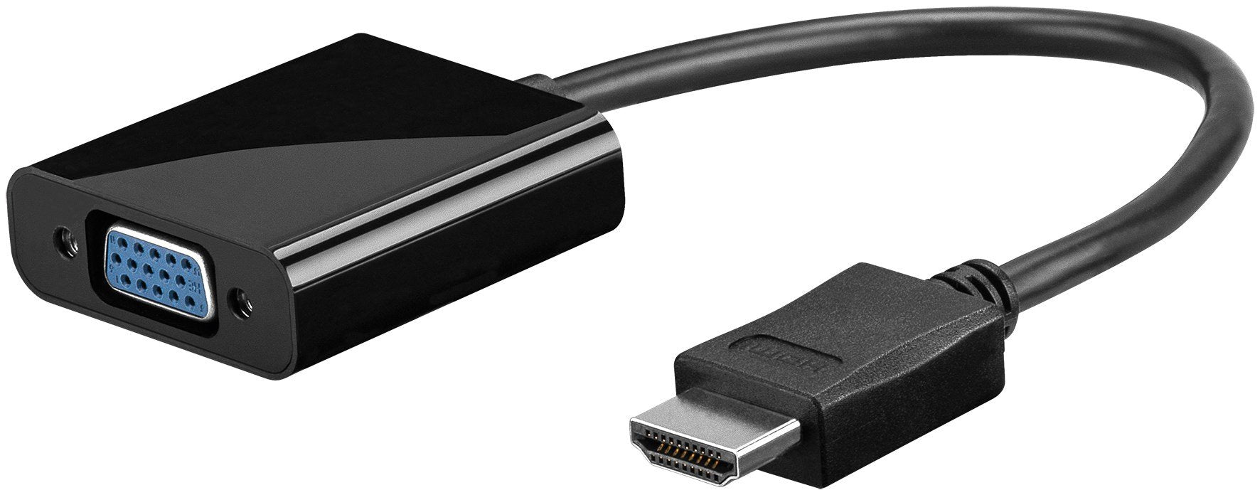EAN 4260096492103 - Goobay 68793 adaptador de cable de vídeo 0,1 m VGA (D-Sub) HDMI tipo A (Estándar) Negro imagen 1