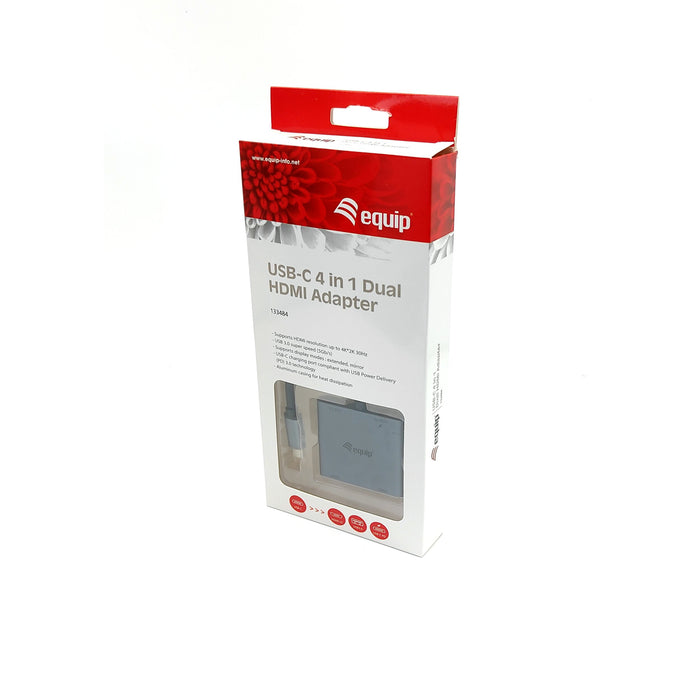 EAN 4015867225684 - Equip 133484 base para portátil y replicador de puertos USB 3.2 Gen 1 (3.1 Gen 1) Type-C Plata imagen 7