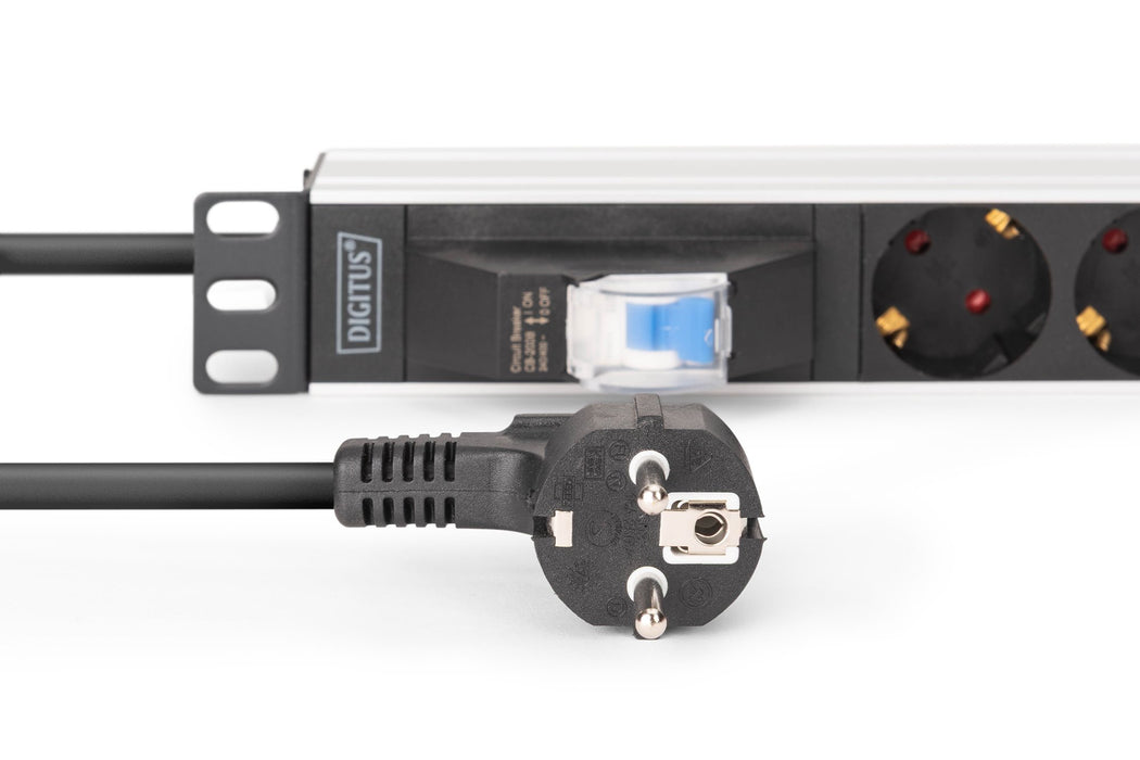 EAN 4016032501664 - Digitus DN-95439 unidad de distribución de energía (PDU) 7 salidas AC 1U Negro, Plata imagen 4