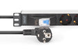 EAN 4016032501664 - Digitus DN-95439 unidad de distribución de energía (PDU) 7 salidas AC 1U Negro, Plata imagen 4