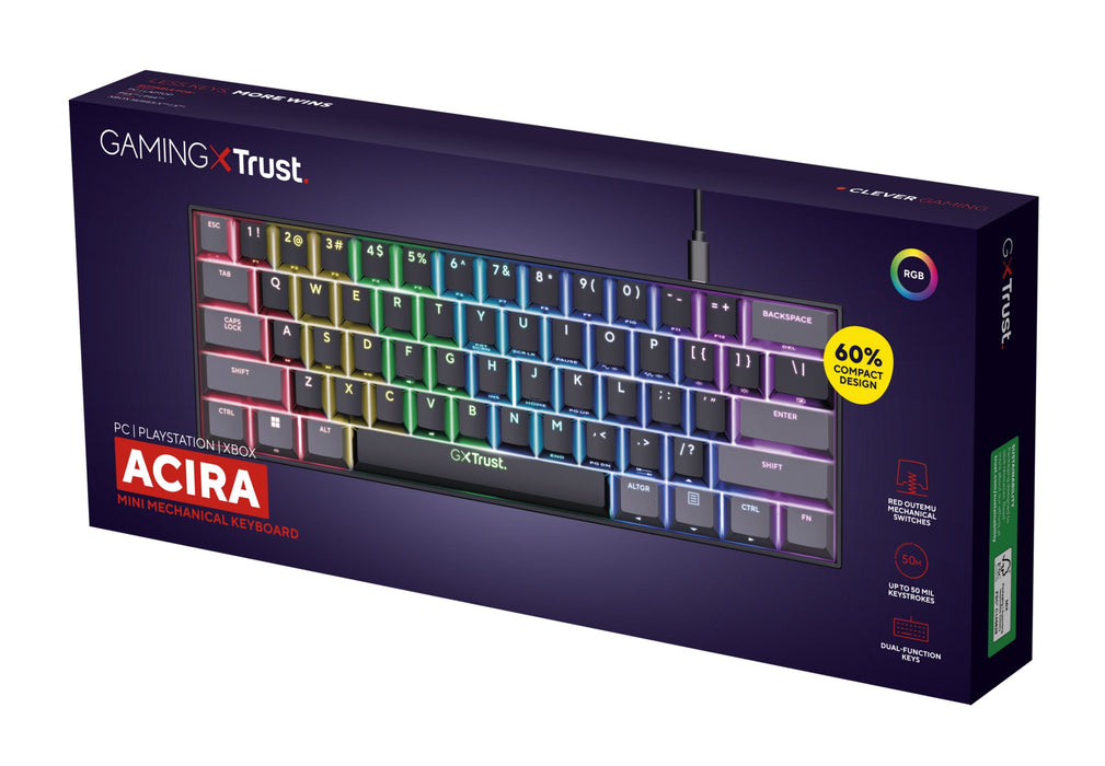 EAN 8713439248821 - Trust GXT 867 Acira teclado Juego USB QWERTY Inglés de EE. UU. Negro imagen 6