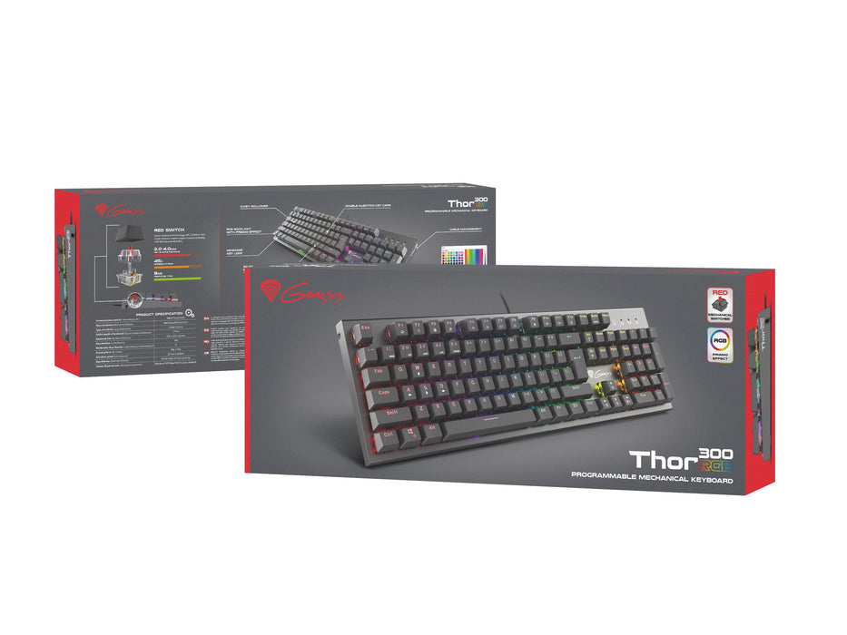 EAN 5901969426922 - GENESIS Thor 300 RGB teclado Juego USB QWERTY Español Negro imagen 2
